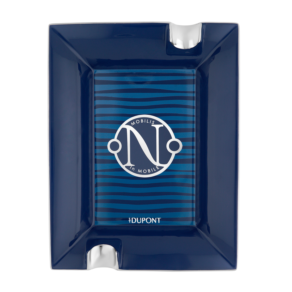 S.T. Dupont Jules Verne Porcelain Ashtray - Blue