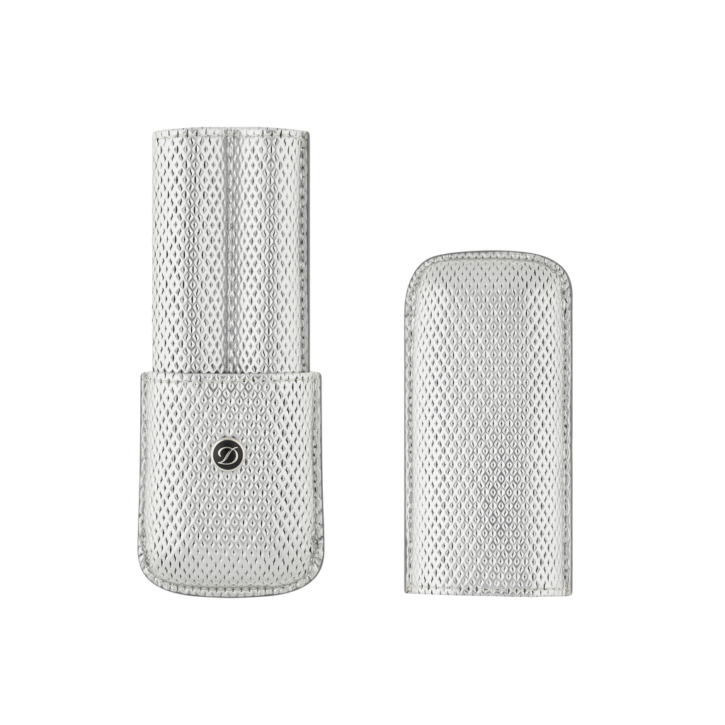S.T. Dupont 2 pen case - Silver