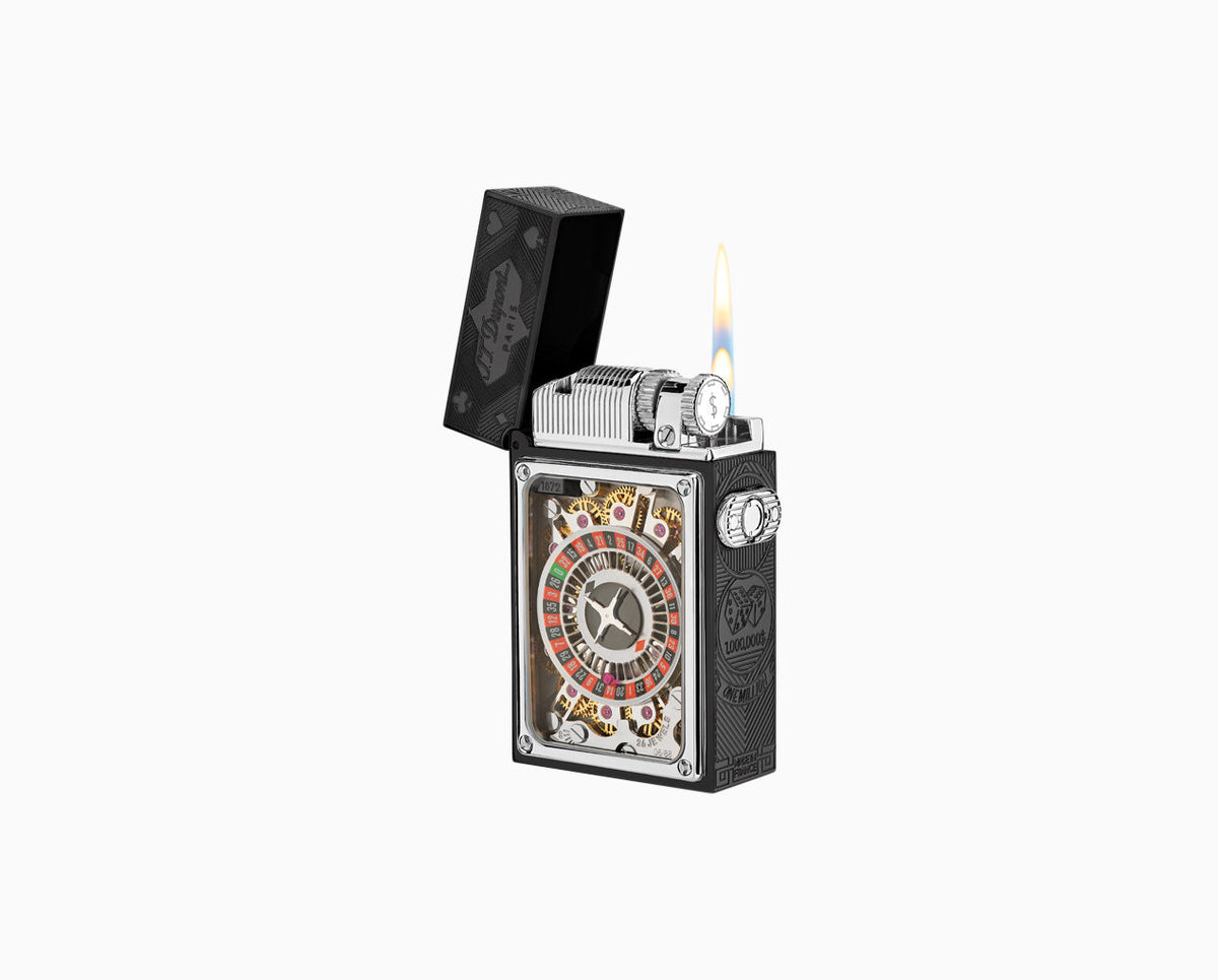 S.T. Dupont Black Casino Pocket Complication Lighter