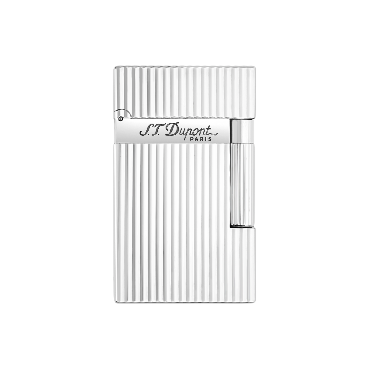 S.T. Dupont Line 2 Guilloche Lighter - Silver