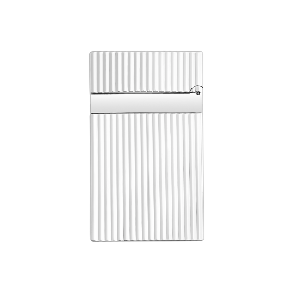 S.T. Dupont Line 2 Guilloche Lighter - Silver