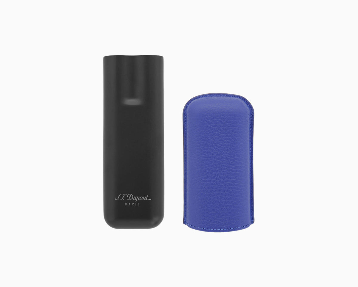 S.T. Dupont Leather Cigar Case - Blue