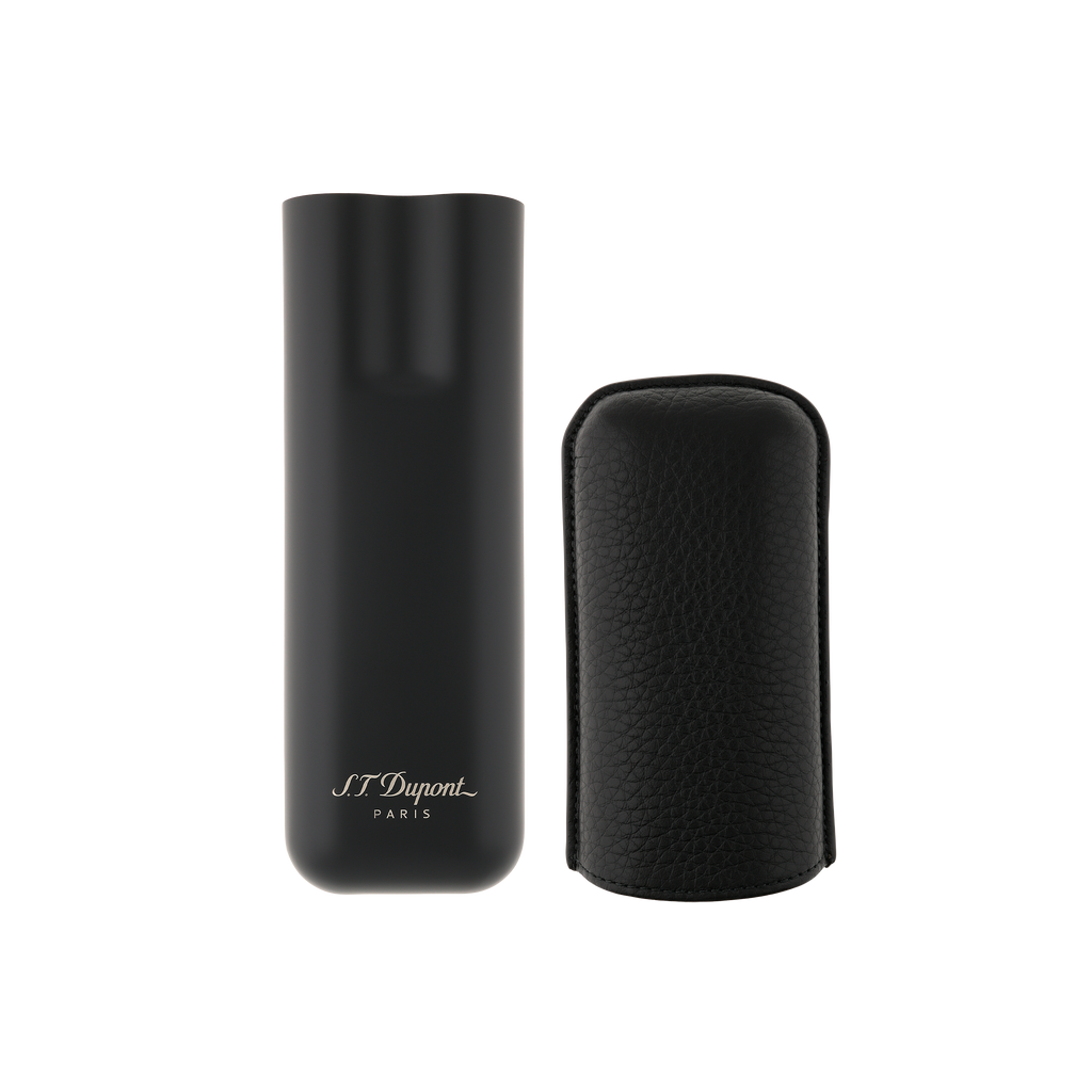 S.T. Dupont Leather Cigar Case - Black - 183240
