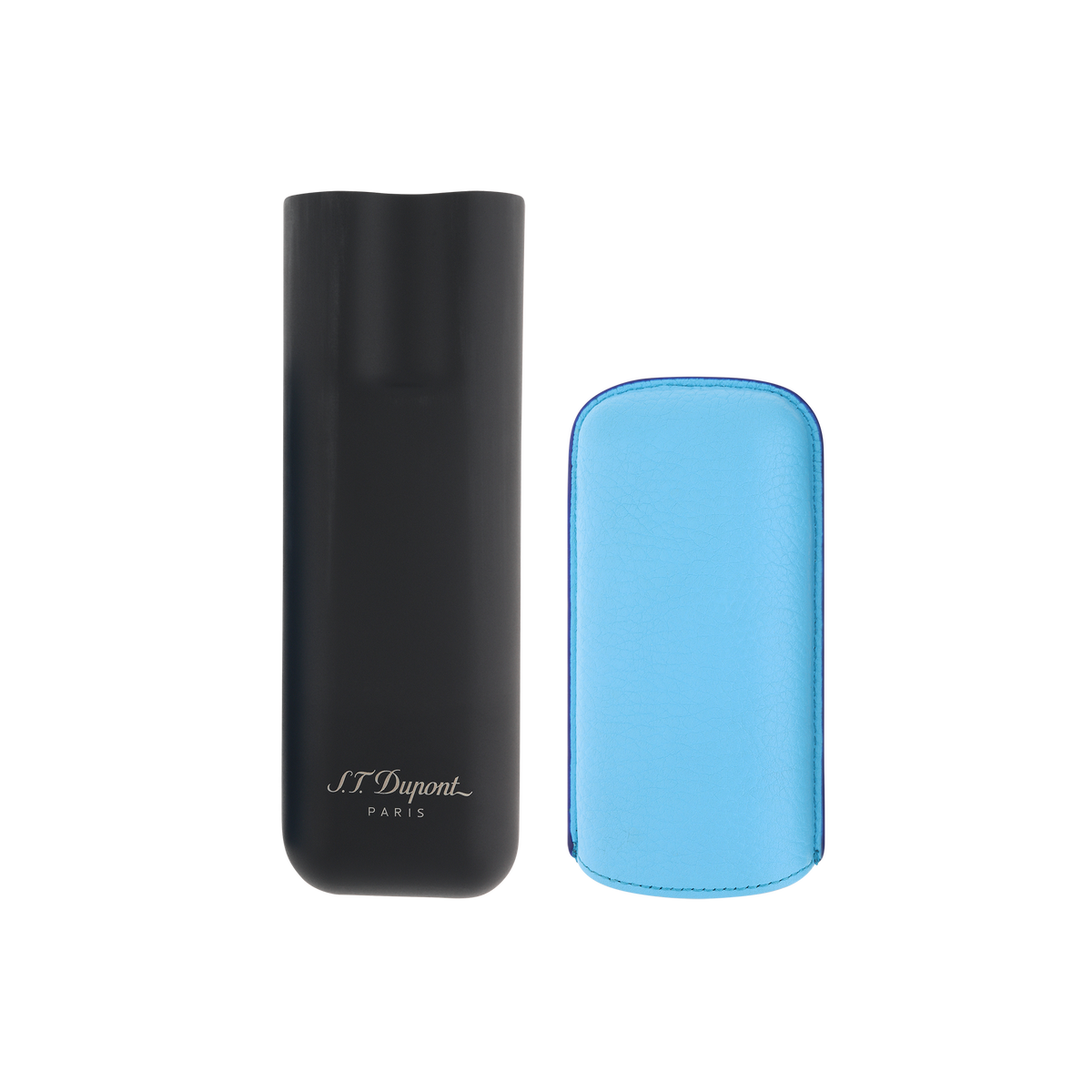 S.T. Dupont Leather Cigar Case - Turquoise - 183243