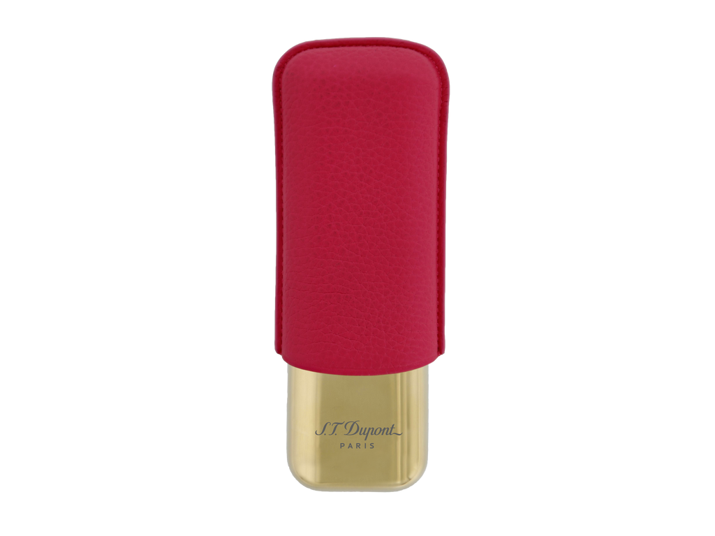 S.T. Dupont Leather Cigar Case - Pink