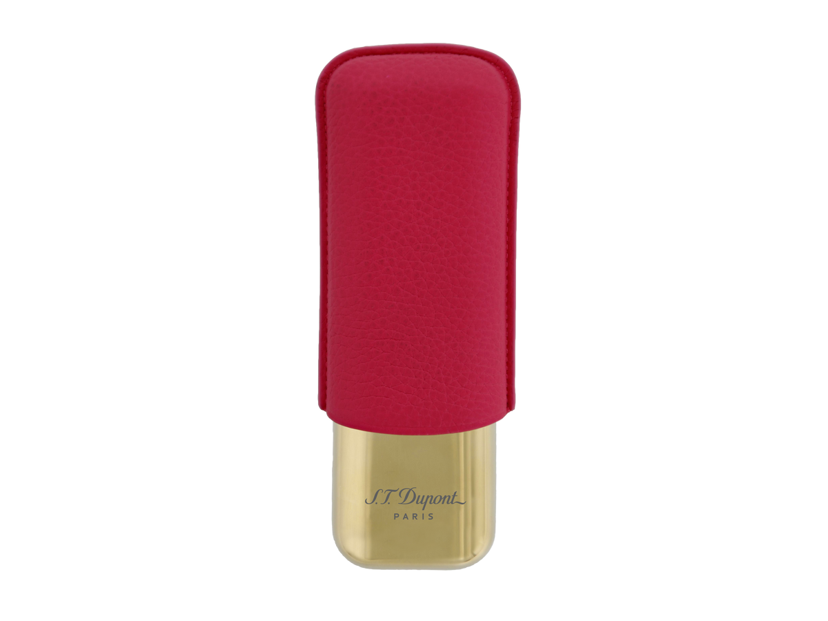 S.T. Dupont Leather Cigar Case - Pink