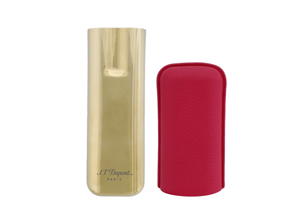 S.T. Dupont Leather Cigar Case - Pink