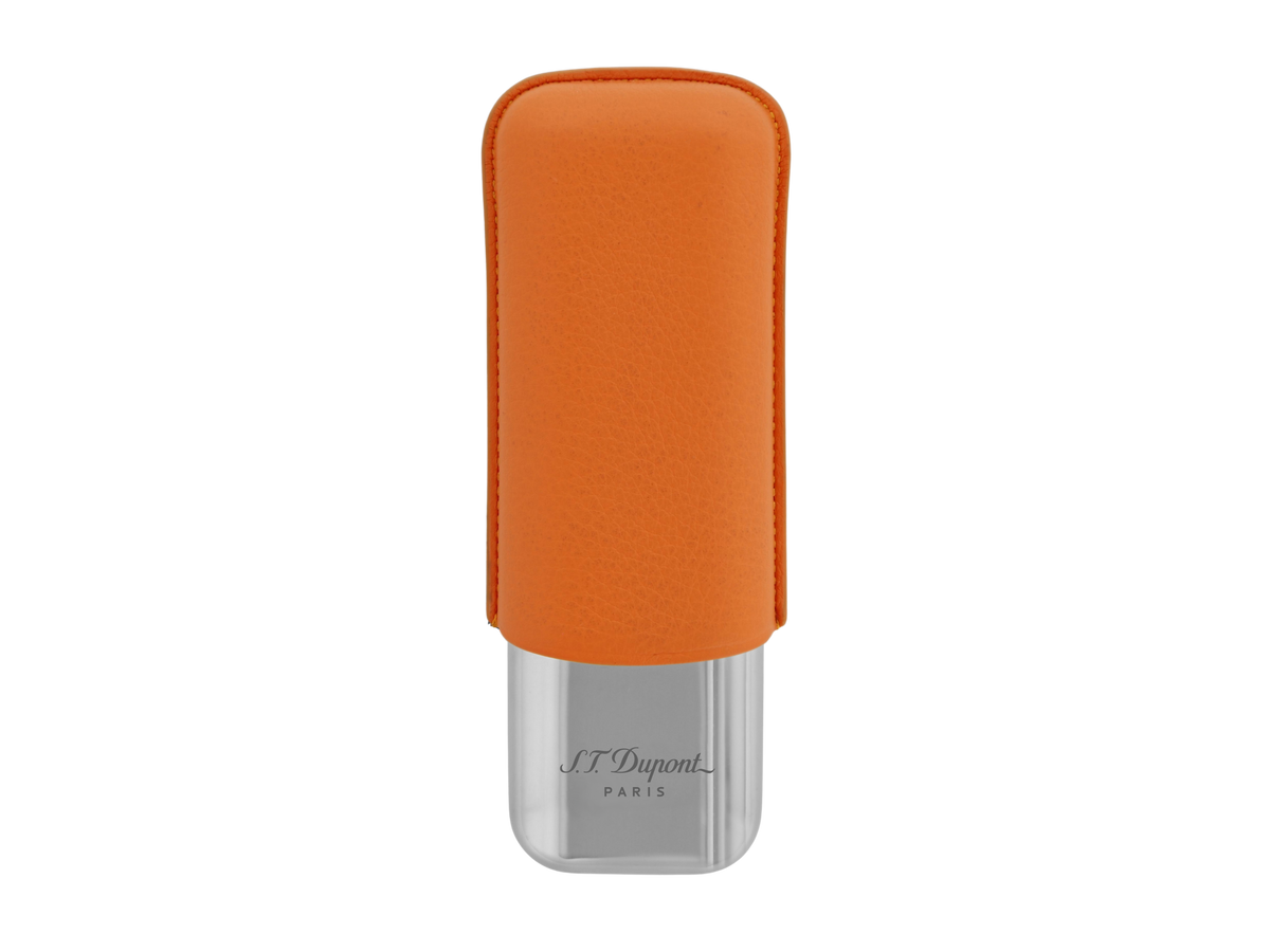 S.T. Dupont Leather Cigar Case - Orange