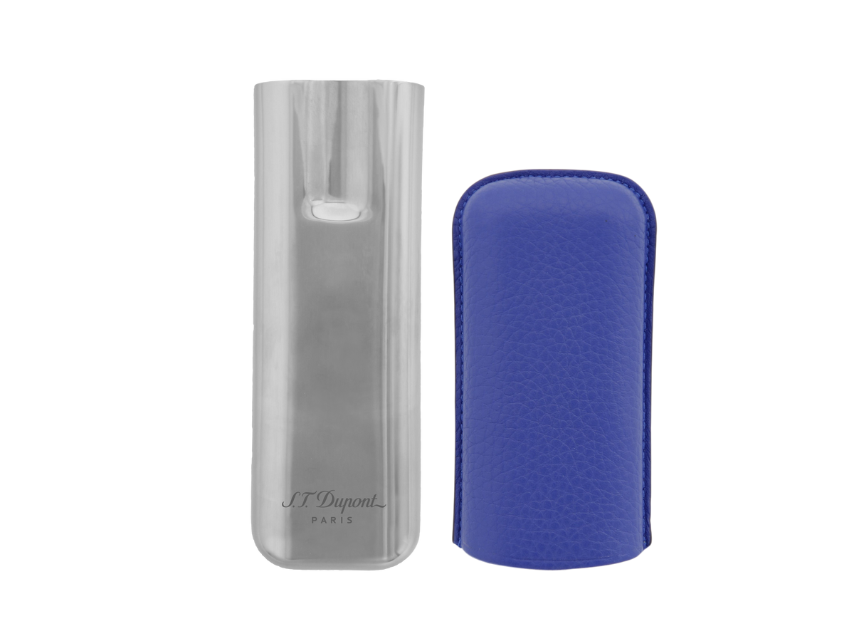S.T. Dupont Leather Cigar Case - Blue