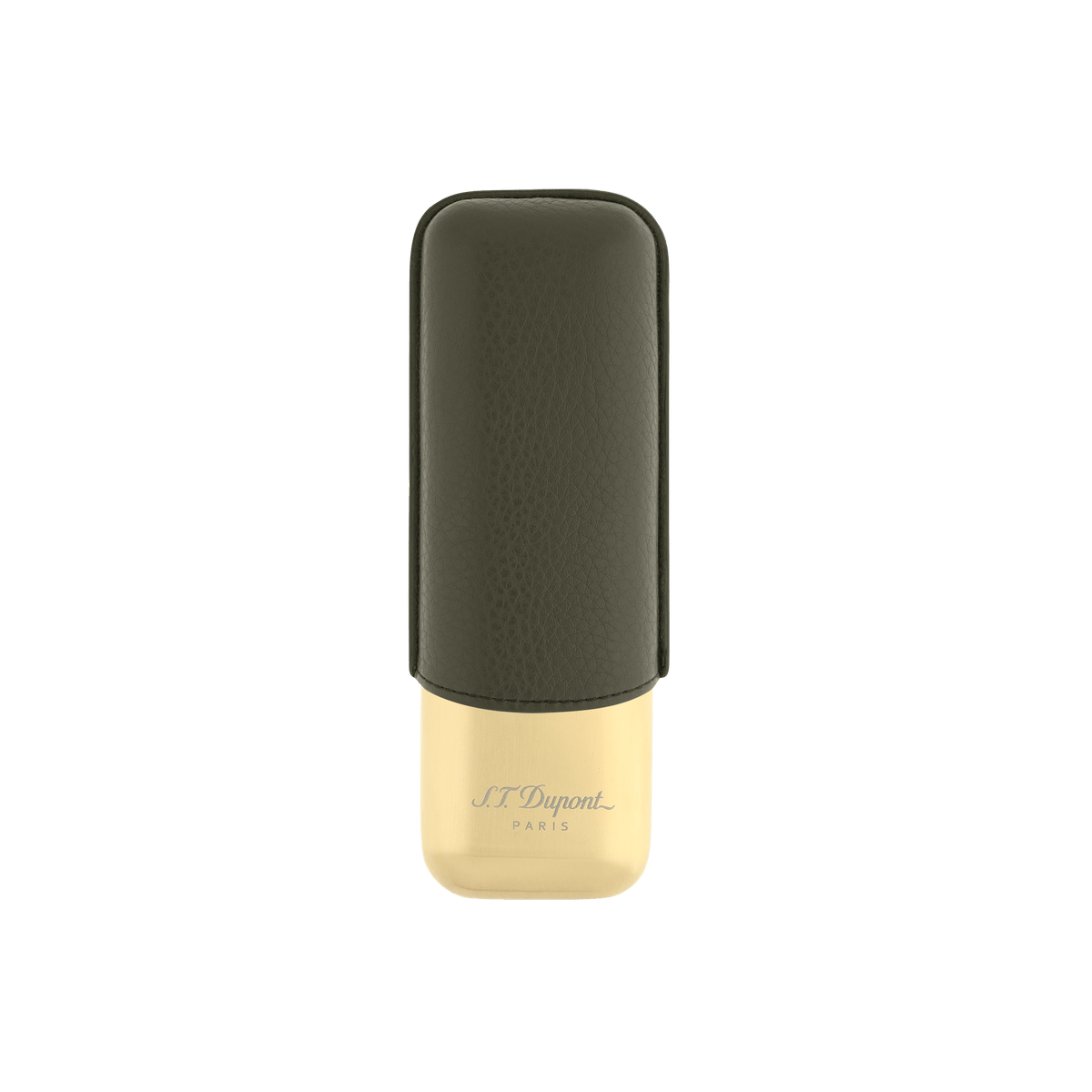 S.T. Dupont Leather Cigar Case - Khaki
