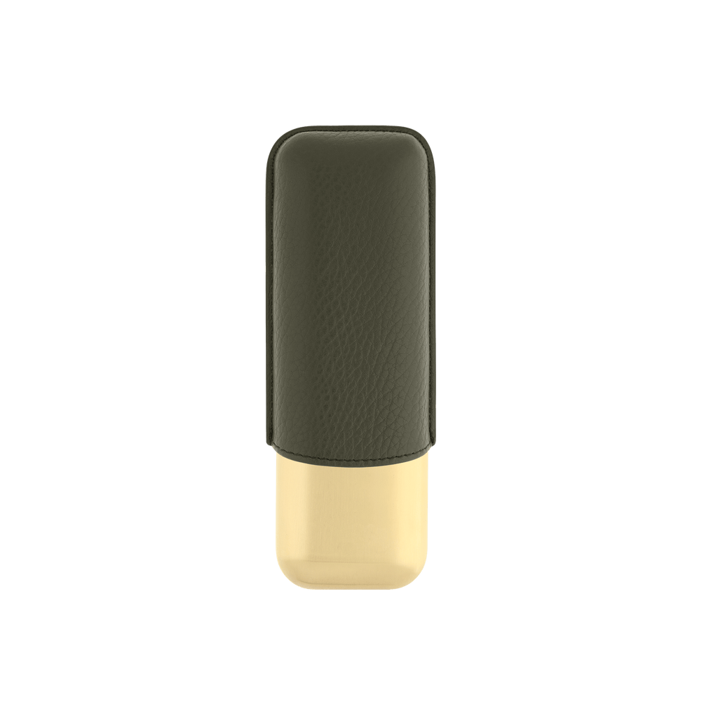 S.T. Dupont Leather Cigar Case - Khaki