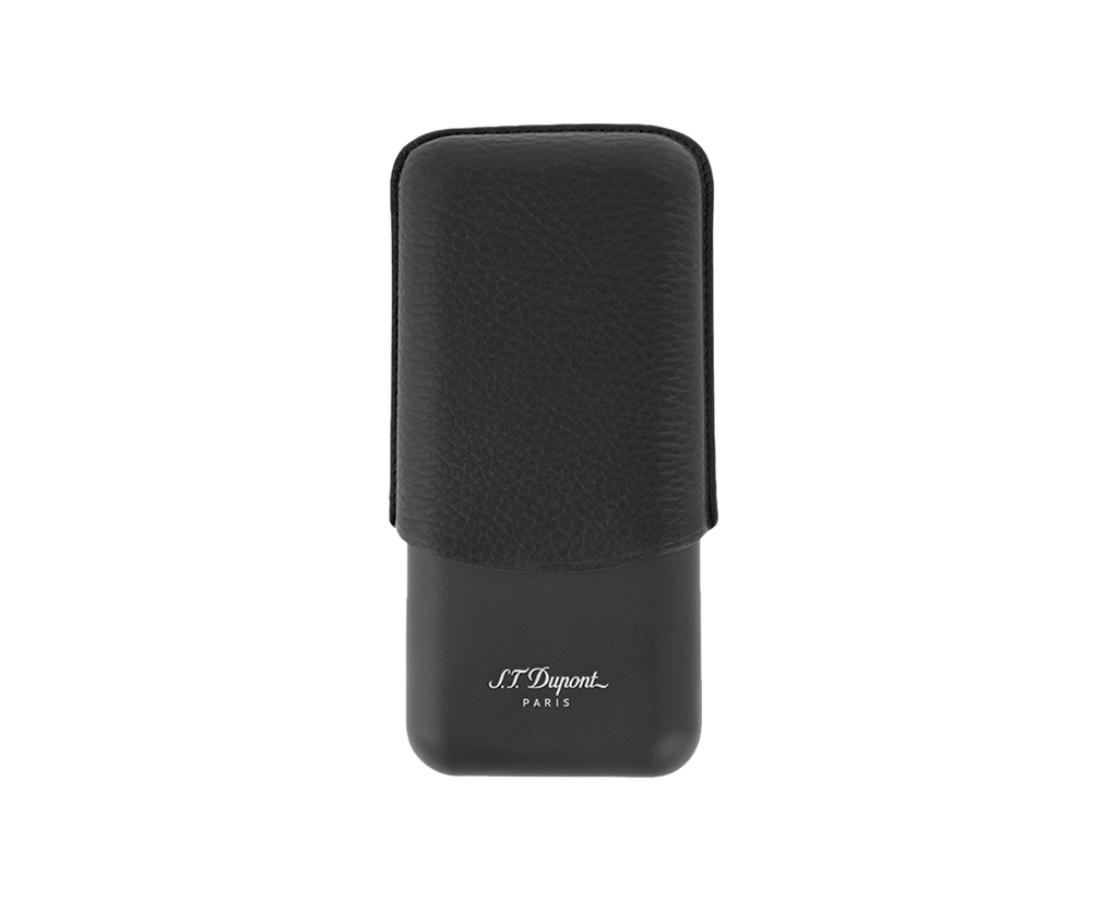 S.T. Dupont Leather Cigar Case - Black