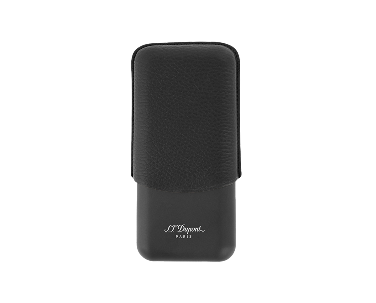 S.T. Dupont Leather Cigar Case - Black