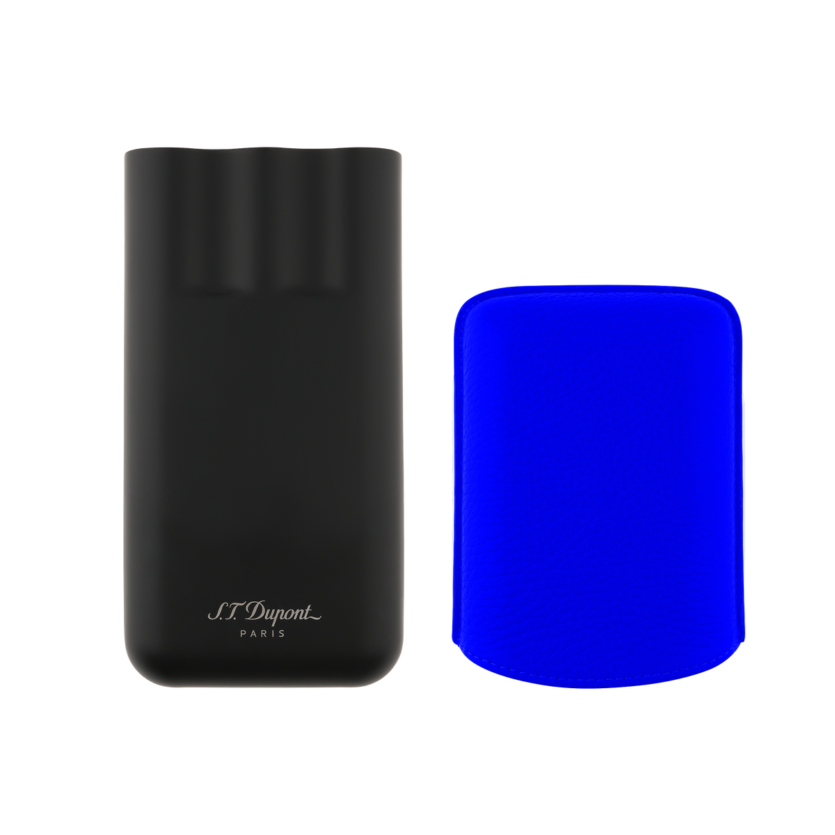S.T. Dupont Leather Cigar Case - Blue - 183416
