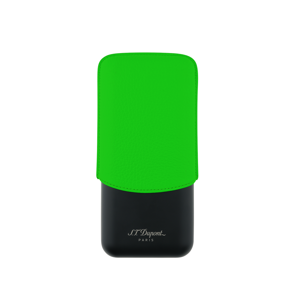 S.T. Dupont Leather Cigar Case - Green