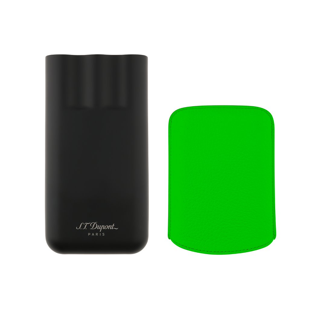 S.T. Dupont Leather Cigar Case - Green