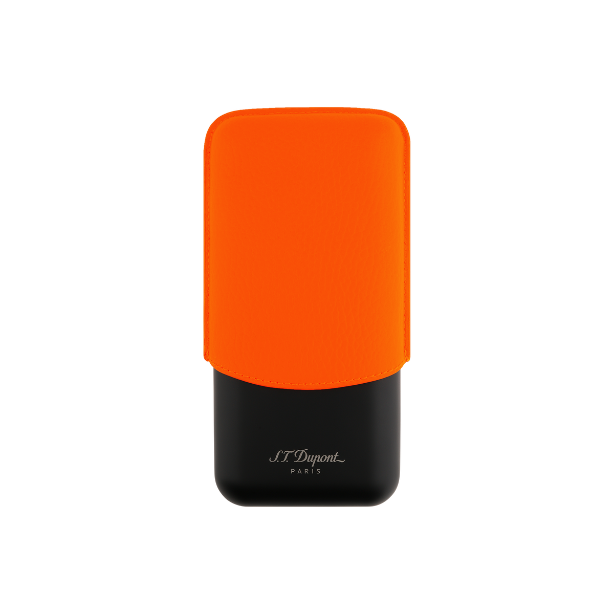 S.T. Dupont Leather Cigar Case - Orange - 183419