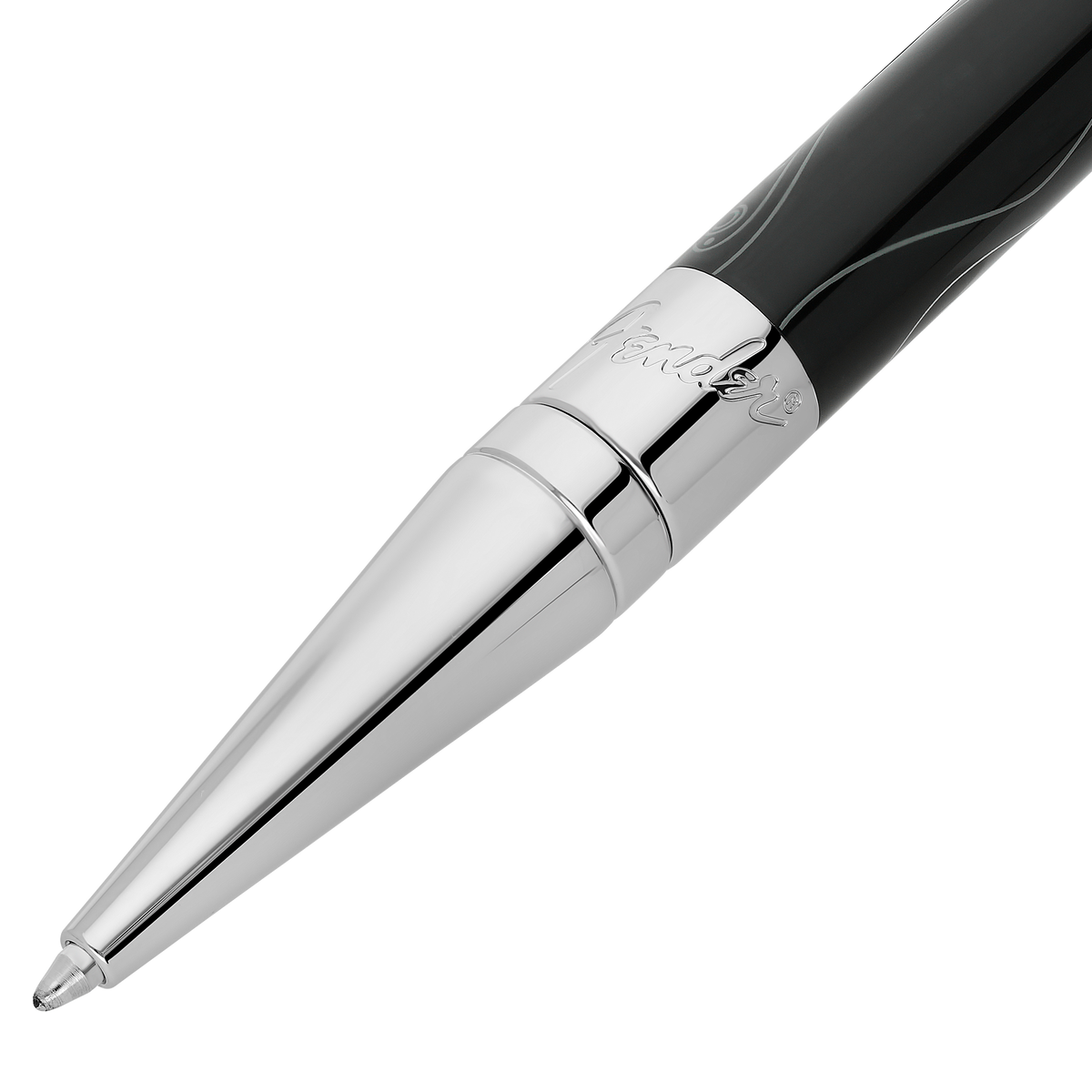 S.T. Dupont Initial Ballpoint Pen - Black