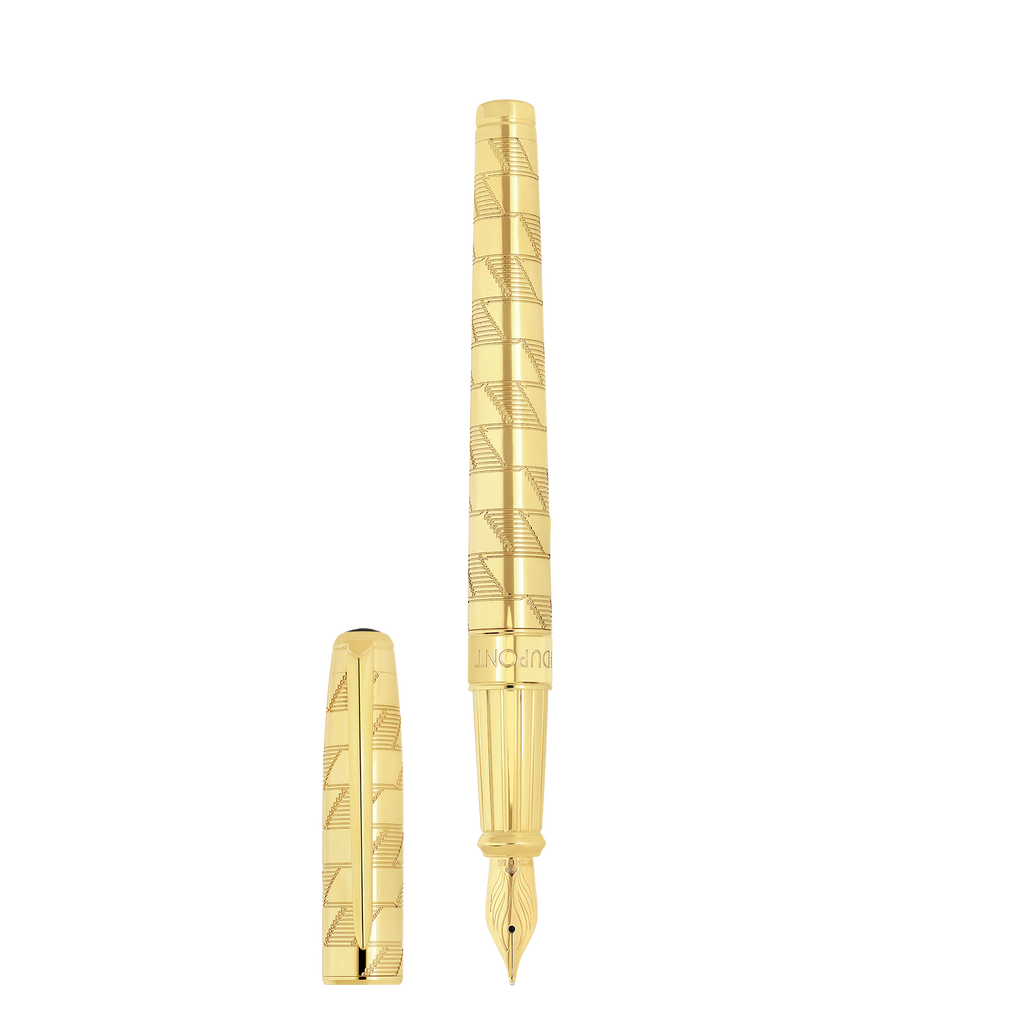 S.T. Dupont Line D Eternity Monogram 1872 Fountain Pen Large - 420020L