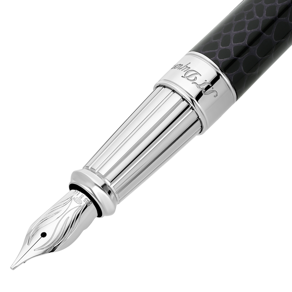 S.T. Dupont Snake Fountain pen large - Black