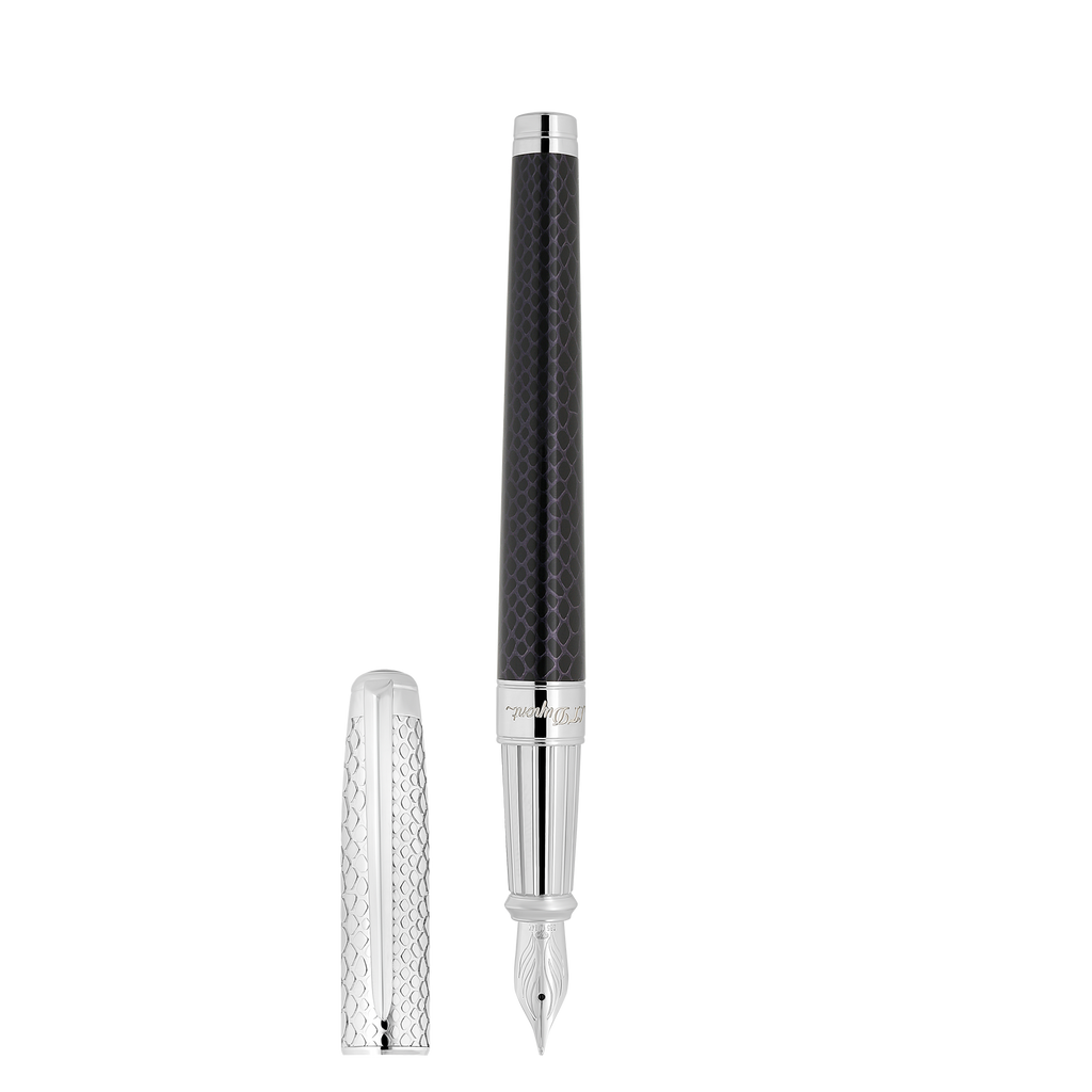 S.T. Dupont Snake Fountain pen large - Black