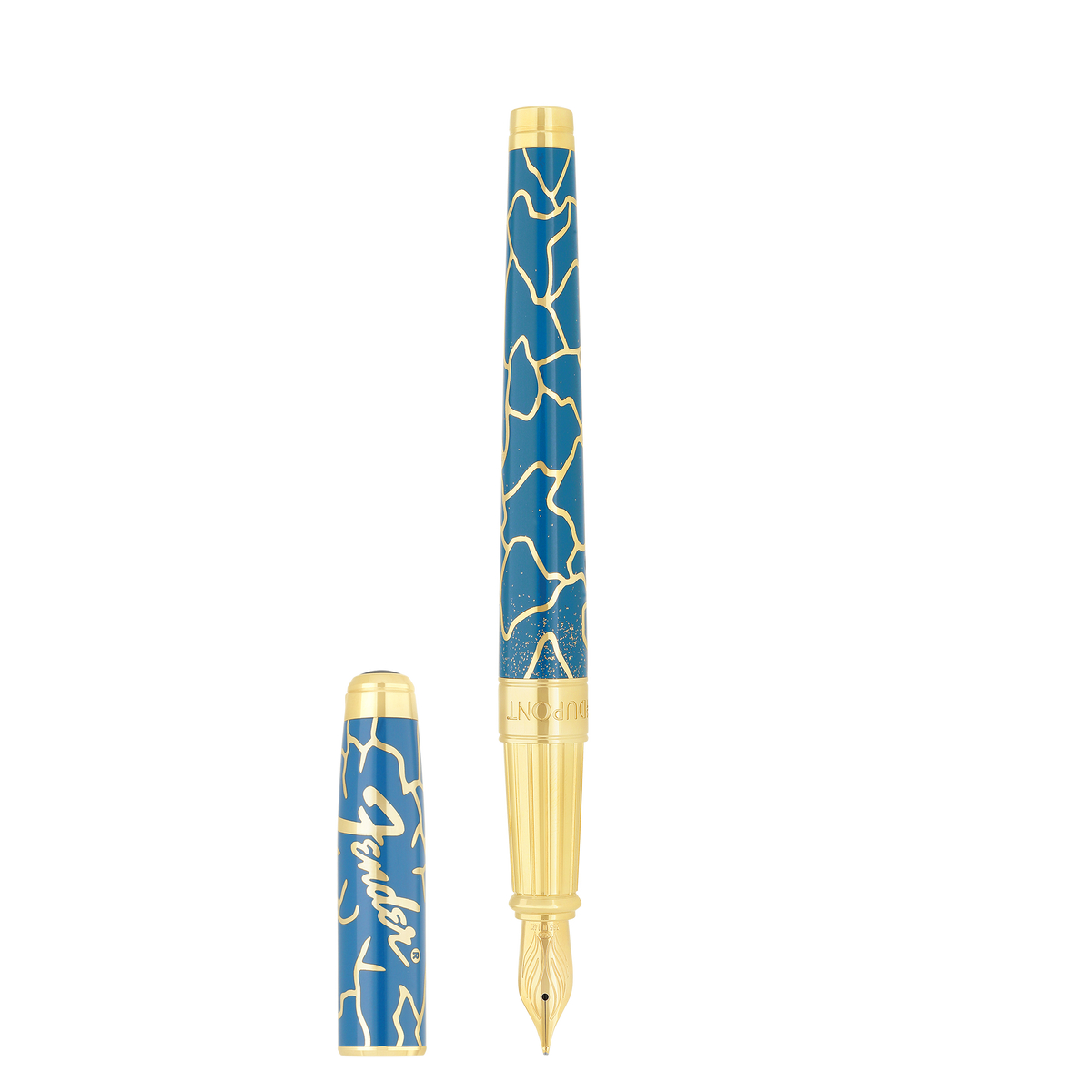 S.T. Dupont Line D Eternity Fountain pen Large - Blue