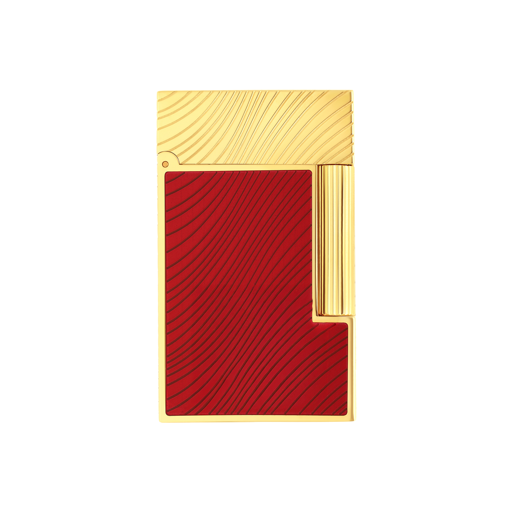S.T. Dupont Line 2 Horse mane guilloche Lighter - Red