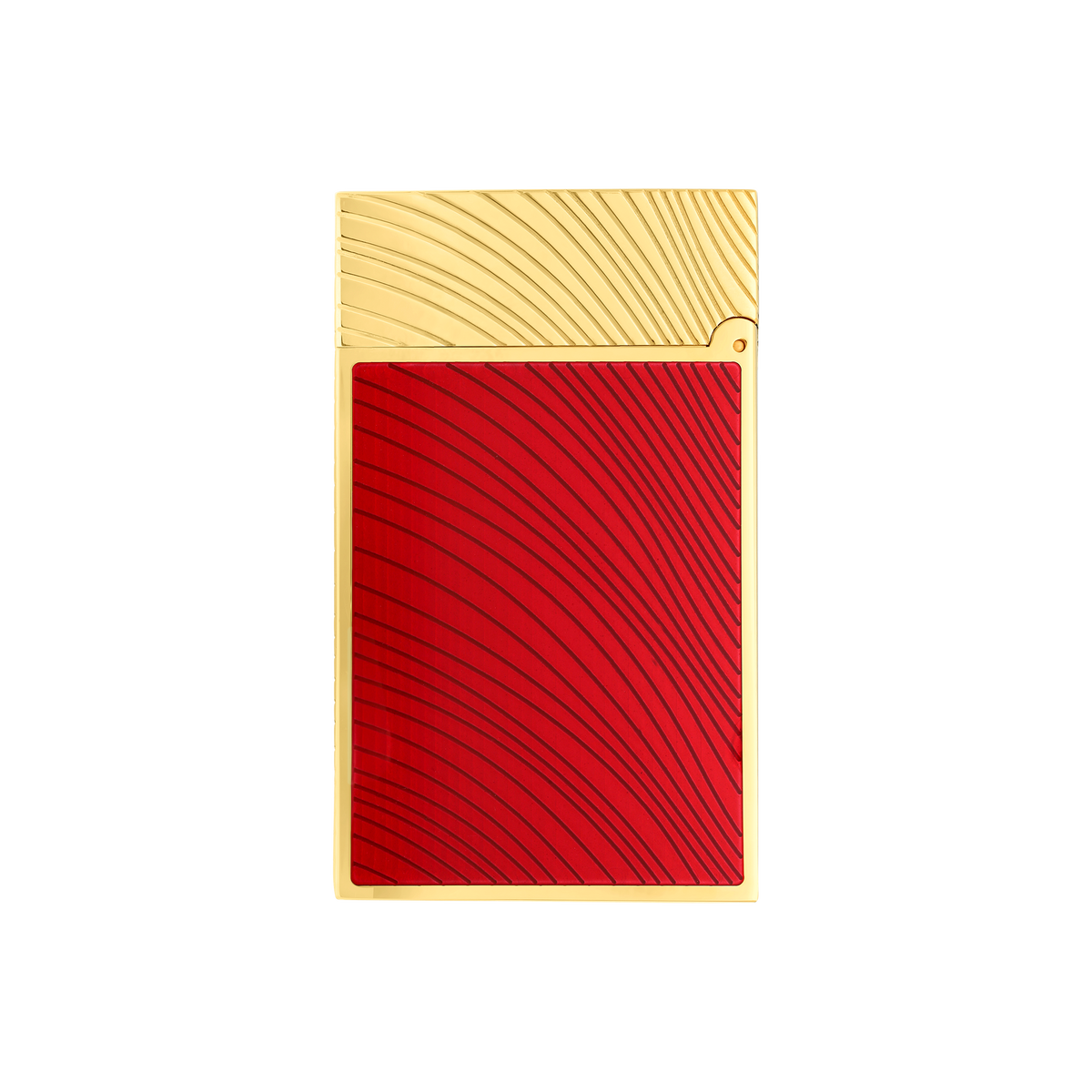 S.T. Dupont Line 2 Horse mane guilloche Lighter - Red