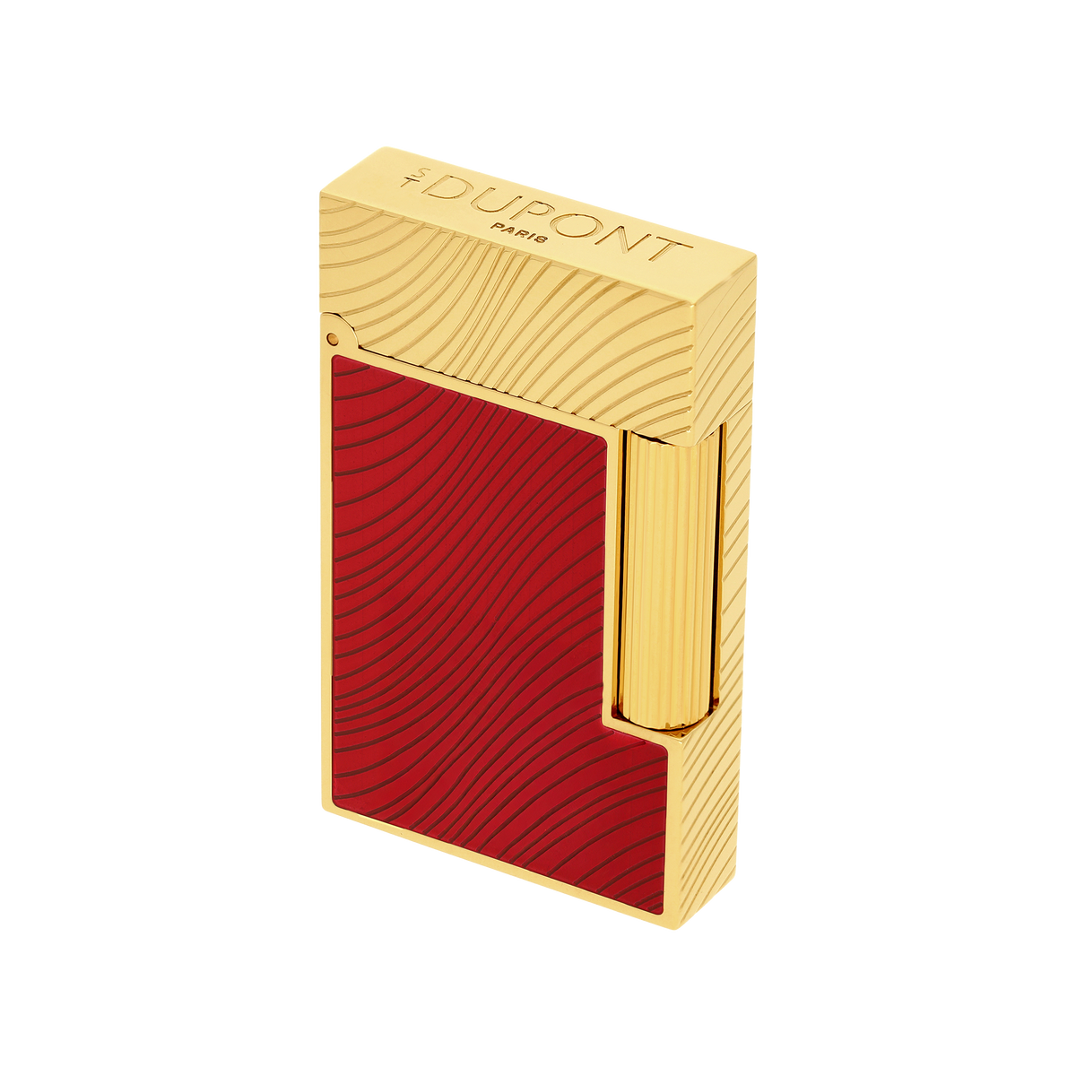 S.T. Dupont Line 2 Horse mane guilloche Lighter - Red