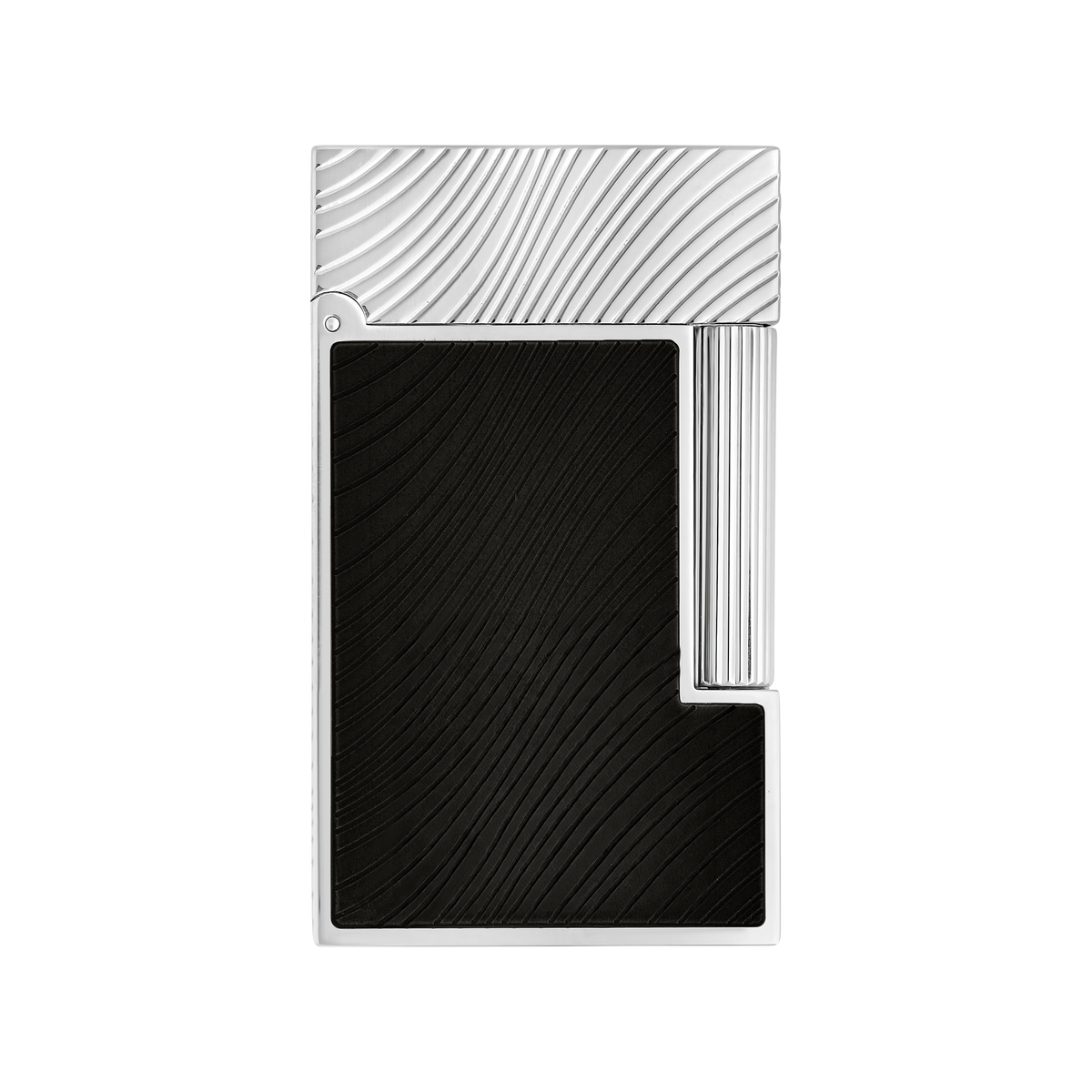 S.T. Dupont Line 2 Horse mane guilloche Lighter - Black
