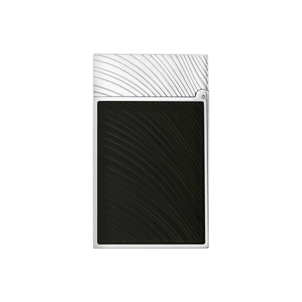 S.T. Dupont Line 2 Horse mane guilloche Lighter - Black