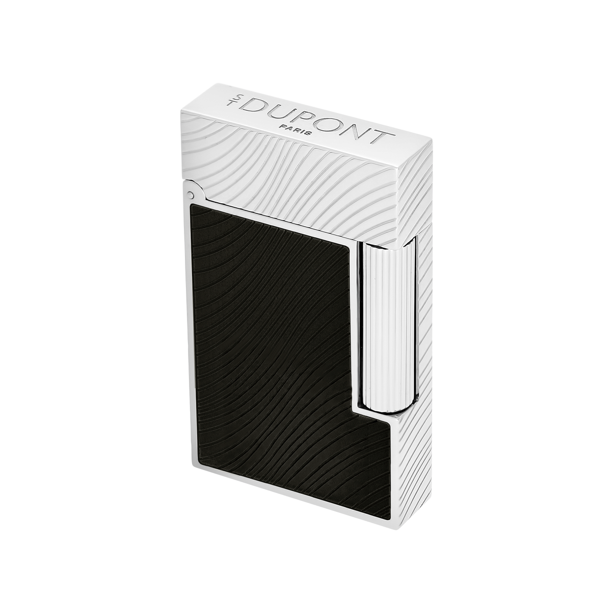 S.T. Dupont Line 2 Horse mane guilloche Lighter - Black