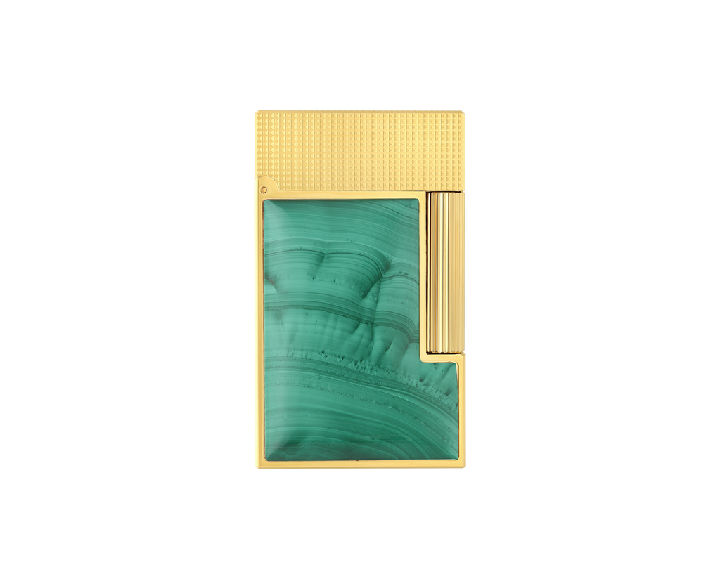 S.T. Dupont Line 2 Stone of fortune Malachite Lighter