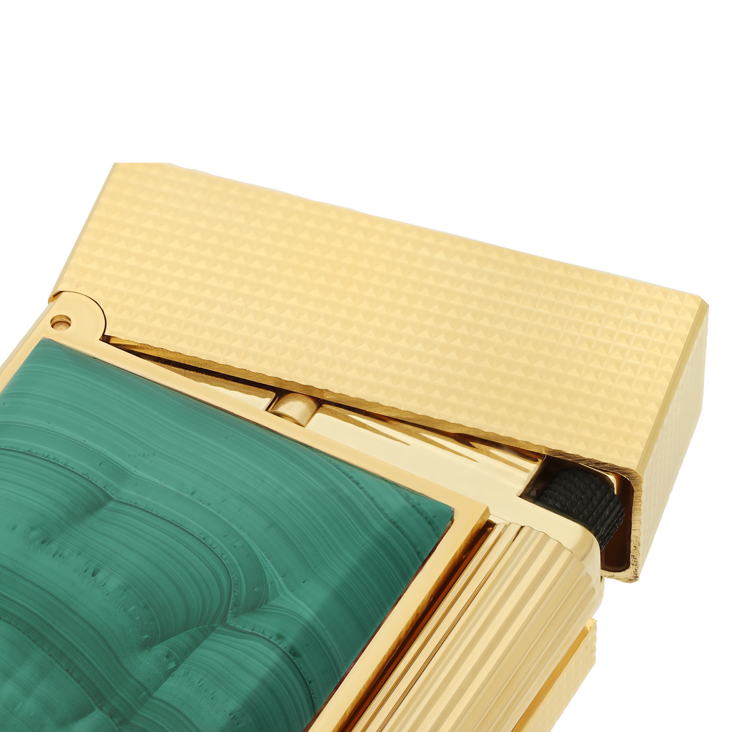 S.T. Dupont Line 2 Stone of fortune Malachite Lighter