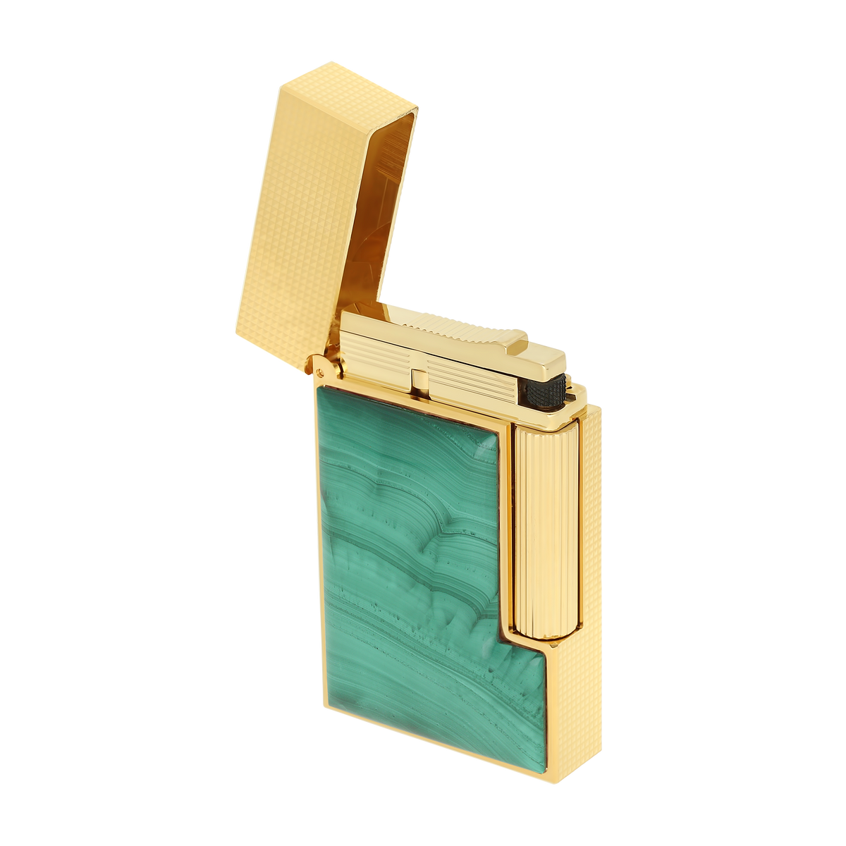 S.T. Dupont Line 2 Stone of fortune Malachite Lighter