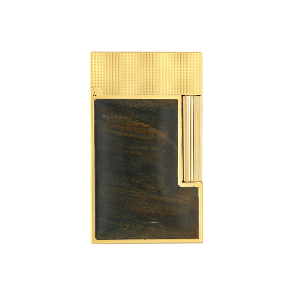 S.T. Dupont Line 2 Stone of fortune Quartz Falcon's Eye Lighter