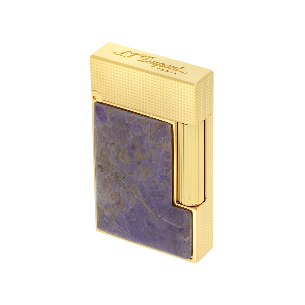 S.T. Dupont Line 2 Stone of Fortune Jade Violet Lighter