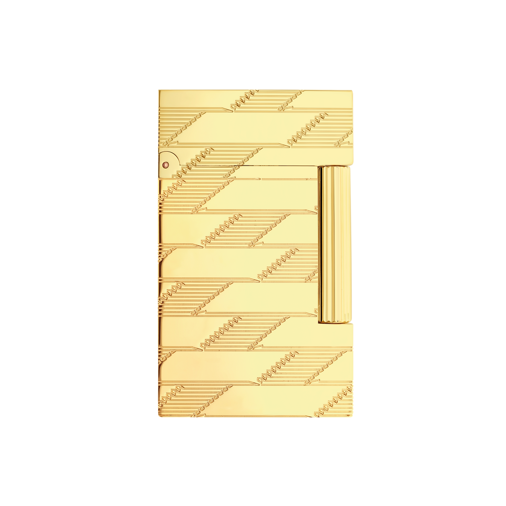 S.T. Dupont Monogram 1872 Line 2 Guilloche Lighter - C16178