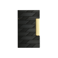 S.T. Dupont Monogram 1872 Line 2 Guilloche Lighter - Black