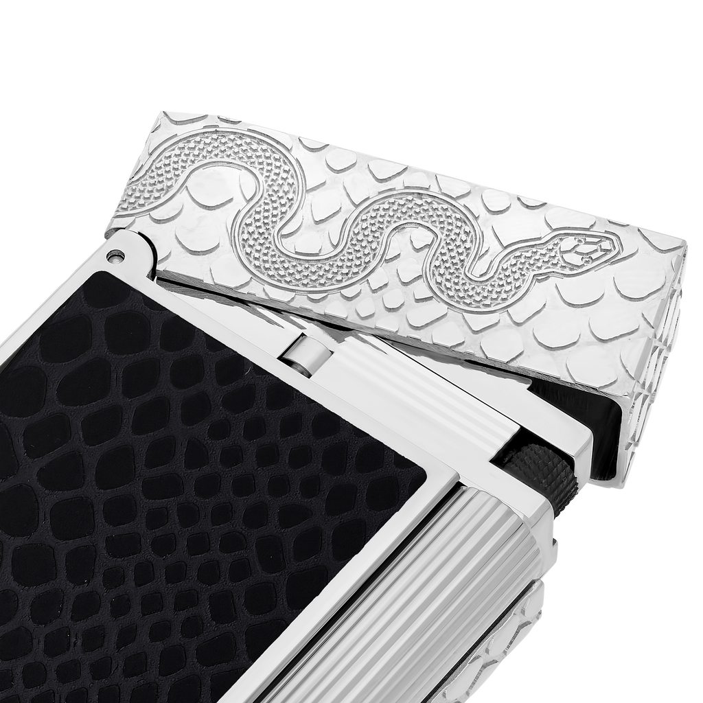 S.T. Dupont Snake Lacquered lighter - Black