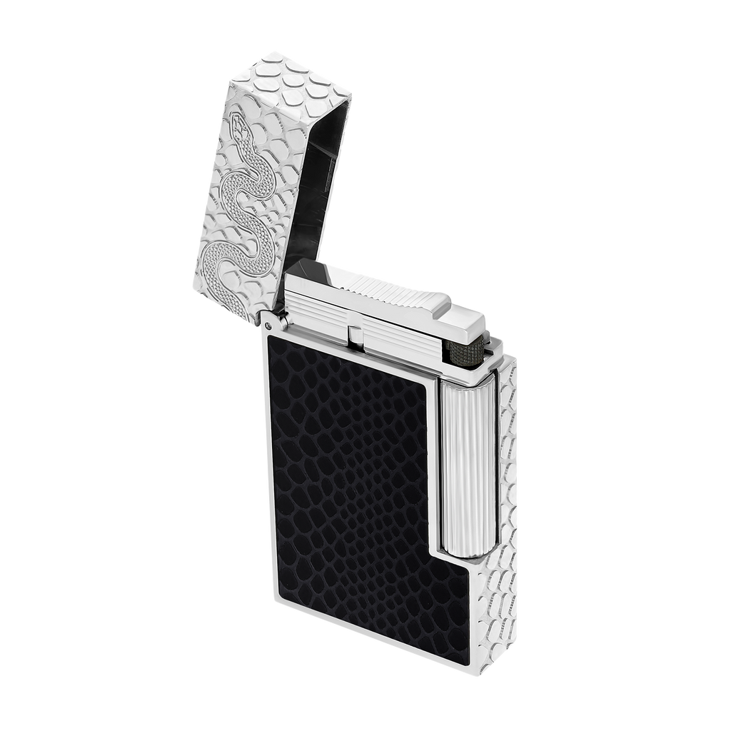S.T. Dupont Snake Lacquered lighter - Black